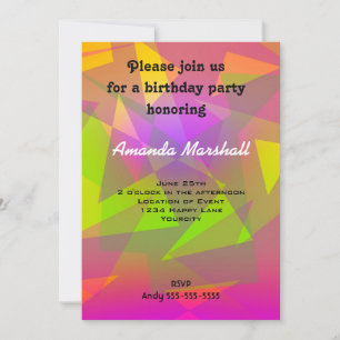 Invitation Triangles et rectangles Abstraits