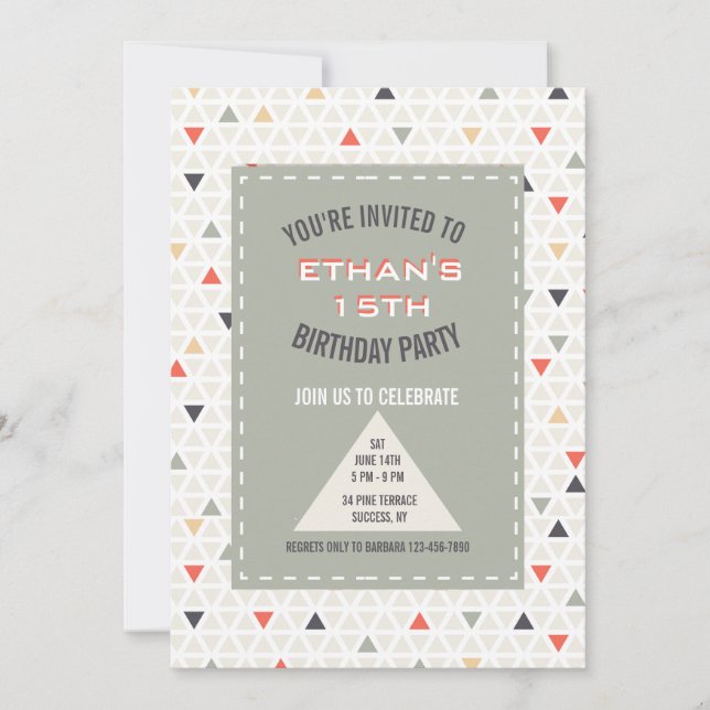 Invitation Triangles Ludiques (Devant)
