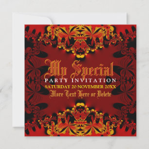 Invitation Tribal Exotic Tiger Jungle Party