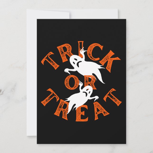 Invitation Trick Or Treat (Devant)