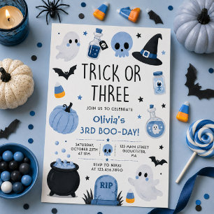 Invitation Trick Or Treat Halloween Fantôme Fête d'anniversai