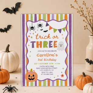 Invitation Trick or Treat Halloween Fantôme Fête d'anniversai