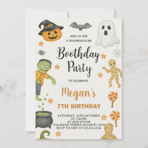 Invitation Trick or Treat Kids Halloween Anniversaire Invitat