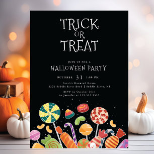 Invitation Trick ou Treat Halloween