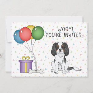 Invitation Tricolor Cavalier King Charles Spaniel - Anniversa