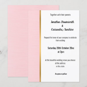 INVITATION TRIM ROSE ROSE CLASSIQUE