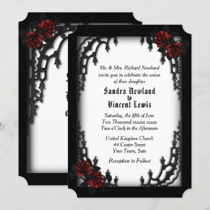 Invitation Trimestre gothique Mariage
