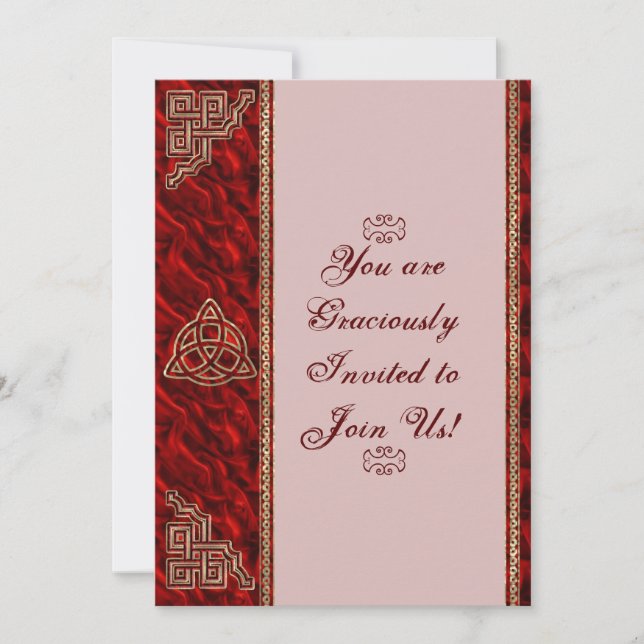 Invitation Triquetra Red Silk (Devant)
