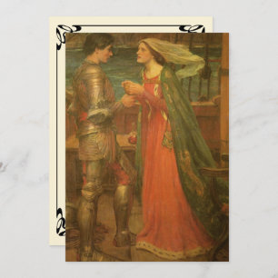 Invitation Tristan et Isolde par JW Waterhouse Mariage