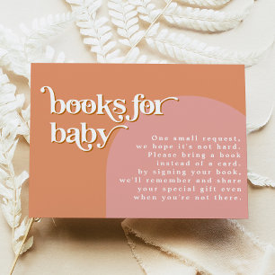 Invitation TriXIE Retro 70's Pink Orange Livres pour Baby Car