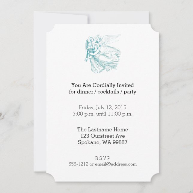 Invitation Trois anges (Devant)