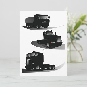 Invitation Trois Camions noirs