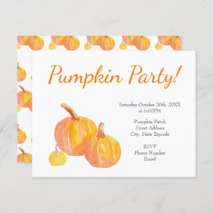 Invitation 'Trois Citrouilles