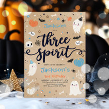 Trois Esprit Vintage Halloween Fantôme 3ème annive