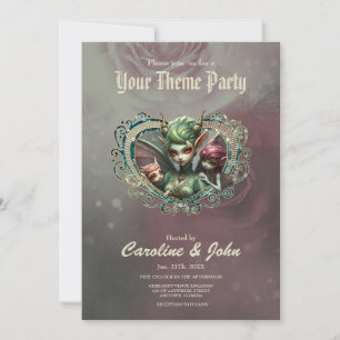 Invitation Trois fées, les compagnons du coeur magique.