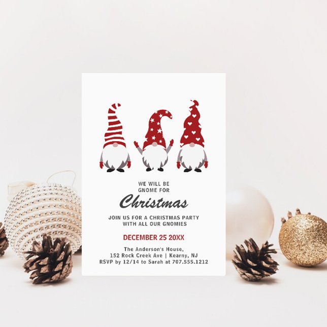 Invitation Trois nains de Noël fêtent Noël (Créateur téléchargé)