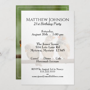 Invitation Trois photos d'oiseaux sur Twitter