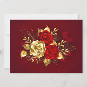 Invitation Trois Roses de bijoux