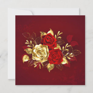 Invitation Trois Roses de bijoux