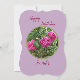 INVITATION TROIS ROSES ROSES ROSES ROSES/CARTE D'ANNIVERSAIRE