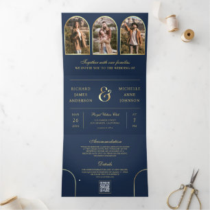 INVITATION TROIS VOLETS