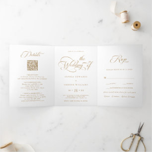 INVITATION TROIS VOLETS