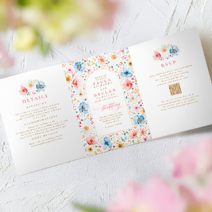 INVITATION TROIS VOLETS