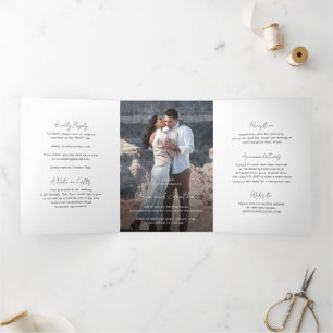 INVITATION TROIS VOLETS