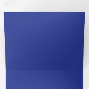 Invitation Trois Volets Arrière-plan bleu profond Conception minimaliste