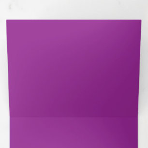 Invitation Trois Volets Arrière - plan magenta vibrant Couleur solide en
