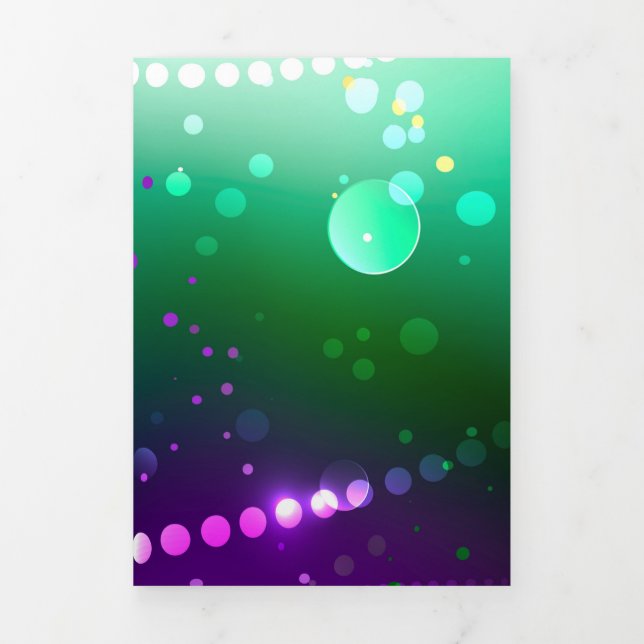 Invitation Trois Volets Carthagène Solive Purple (Page de couverture)