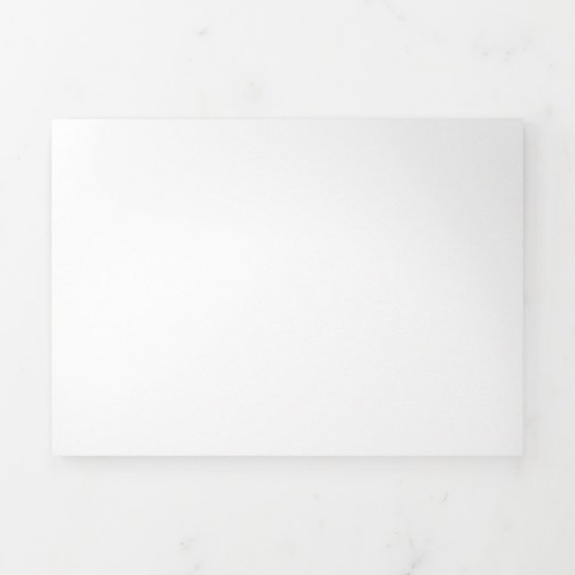 Invitation Trois Volets Créez votre propre blanc  (Page de couverture)