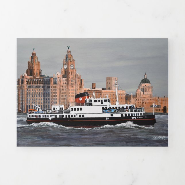 Invitation Trois Volets Ferry Traversez le Mersey ! (Page de couverture)
