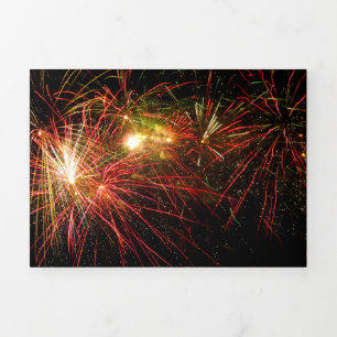 Invitation Trois Volets Feu d'artifice 33