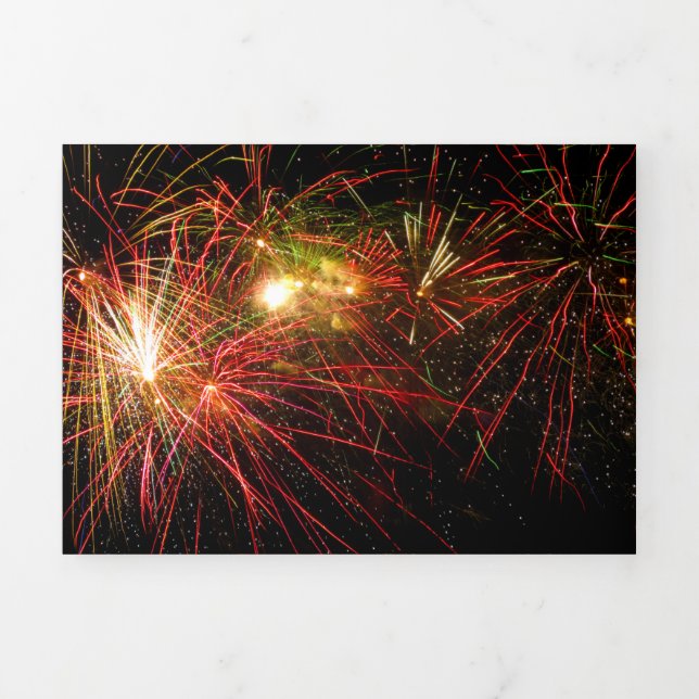 Invitation Trois Volets Feu d'artifice 33 (Page de couverture)