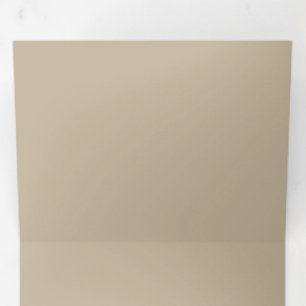 Invitation Trois Volets Fond beige clair Soft Light Couleur unie neutre