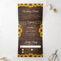 Mariage à cordes de tournesols rustiques