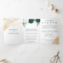 Mariage Blanc Ensemble Emeraude Roses Vertes