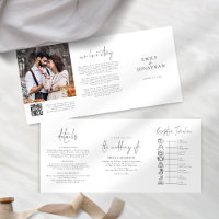 Mariage de chronologie du code QR photo noir et bl