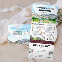 Montagne Rocheuse Rustique | Mariage illustré