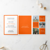 Orange 5-Photo Fun Boxes Graduation