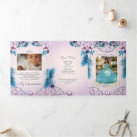 Photo Espagnol Turqouise et attrapeur de rêve rose