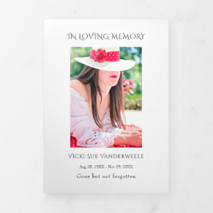 Invitation Trois Volets Plage florale tropicale Célébration de la vie