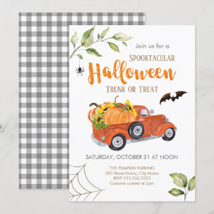 Invitation Tronc d'Halloween ou traitement