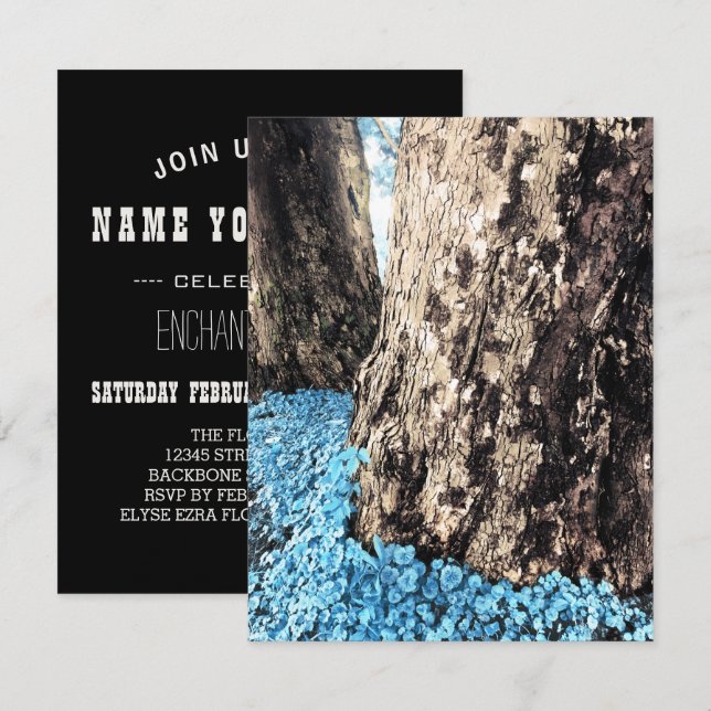 Invitation troncs d'arbre (Devant / Derrière)