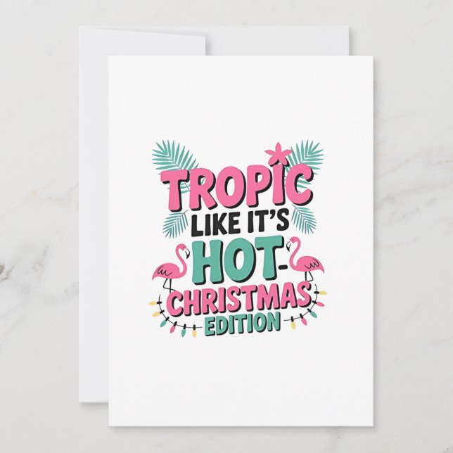 Invitation Tropic Like It’s Hot : Christmas Edition (Devant)