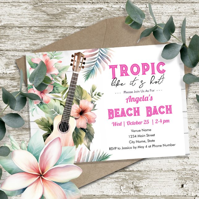 Invitation Tropical Bachelorette Party (Créateur téléchargé)