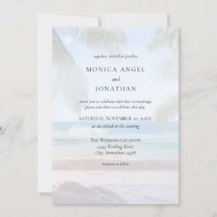 Invitation Tropical Beach Destination Wedding V2
