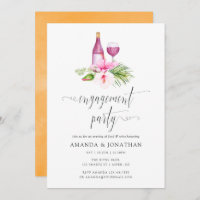 Tropical Beach Engagement Party Dégustation de vin