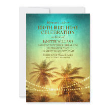 Tropical Beach Hawaiian Thème 100e anniversaire